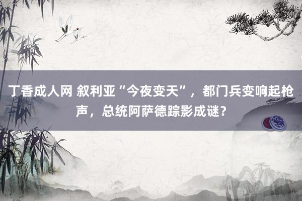 丁香成人网 叙利亚“今夜变天”，都门兵变响起枪声，总统阿萨德踪影成谜？