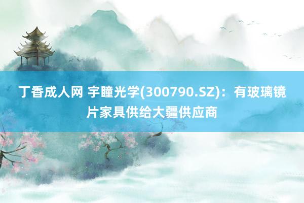 丁香成人网 宇瞳光学(300790.SZ)：有玻璃镜片家具供给大疆供应商