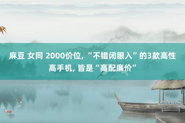 麻豆 女同 2000价位， “不错闭眼入”的3款高性高手机， 皆是“高配廉价”