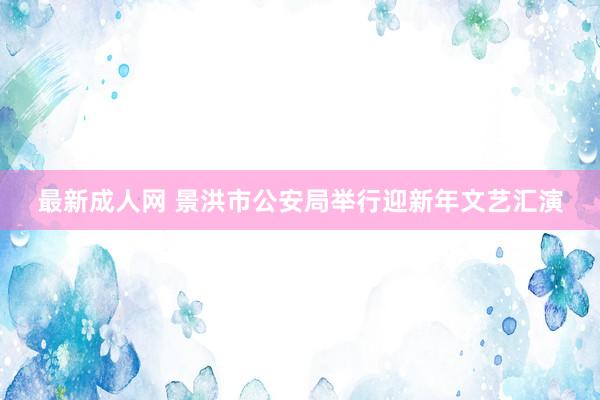 最新成人网 景洪市公安局举行迎新年文艺汇演