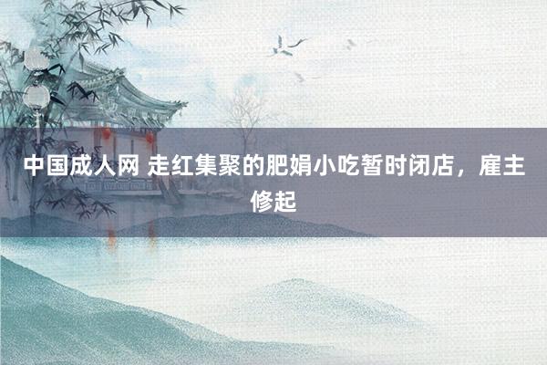 中国成人网 走红集聚的肥娟小吃暂时闭店，雇主修起