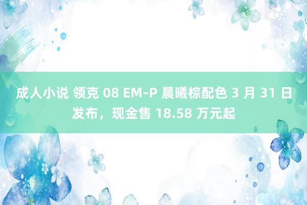 成人小说 领克 08 EM-P 晨曦棕配色 3 月 31 日发布，现金售 18.58 万元起