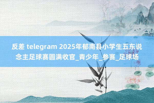 反差 telegram 2025年郁南县小学生五东说念主足球赛圆满收官_青少年_参赛_足球场