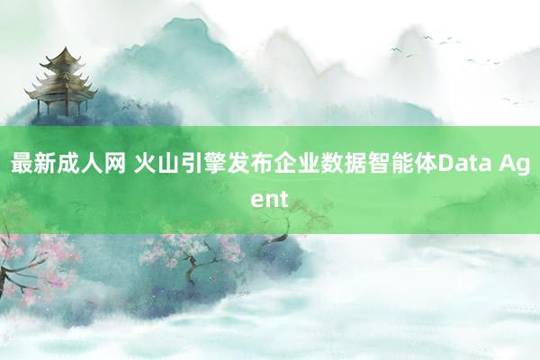 最新成人网 火山引擎发布企业数据智能体Data Agent